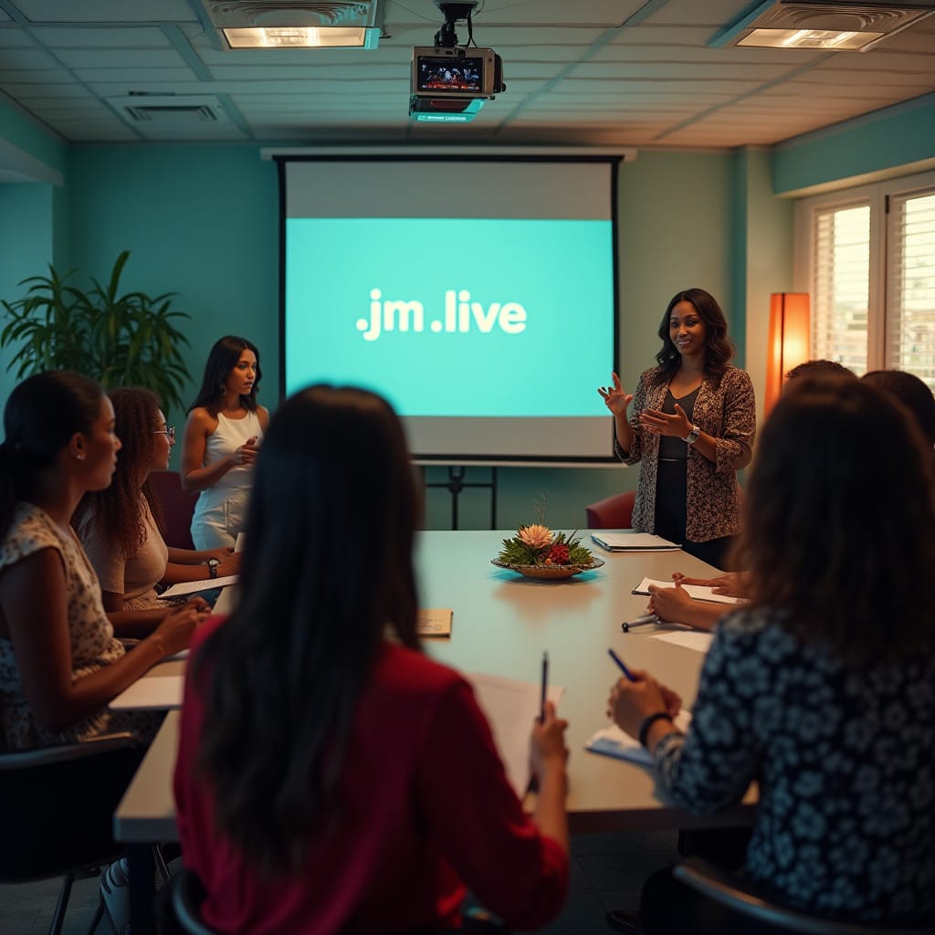 Are there any specific criteria for registering a .jm.live domain?