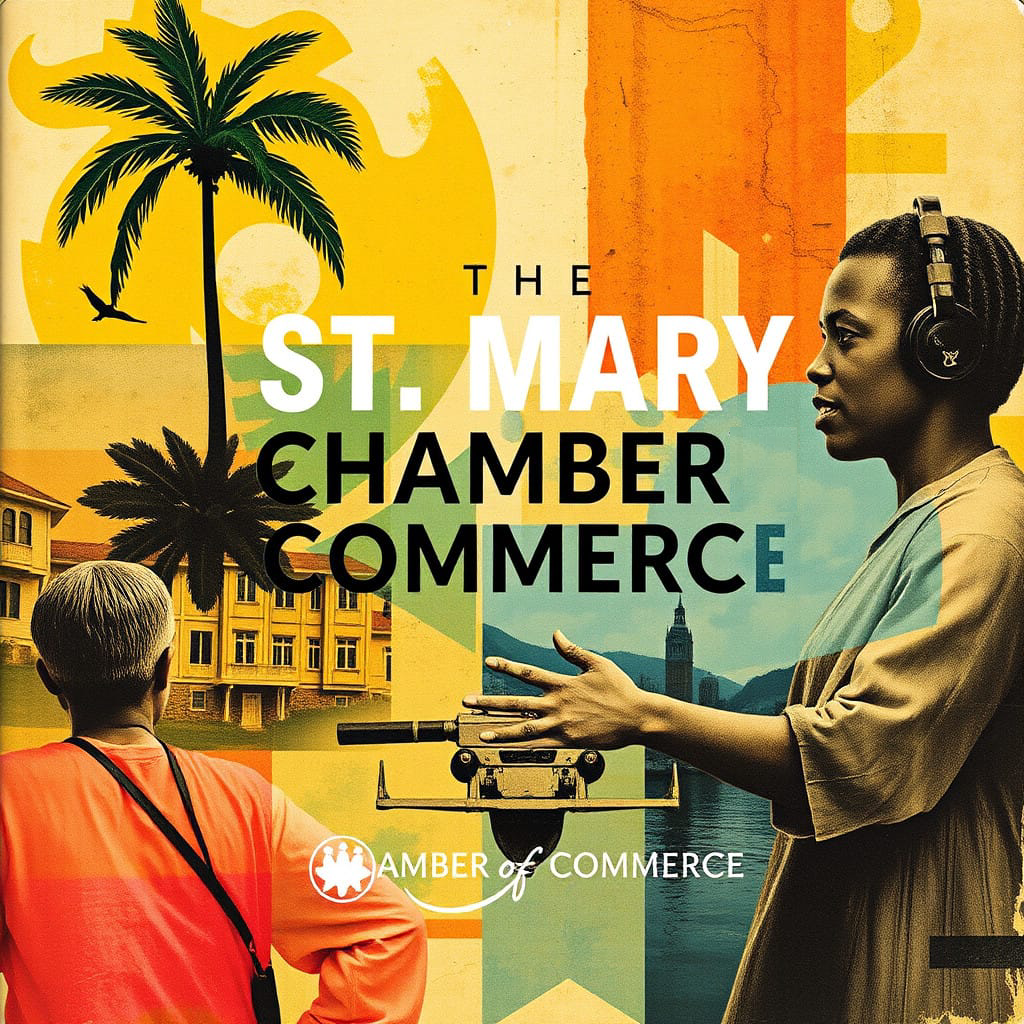 vintage collage The St. Mary Chamber of Commerce: Building a Stronger Community and Economy in St. Mary and Beyond, in relation to the poepl