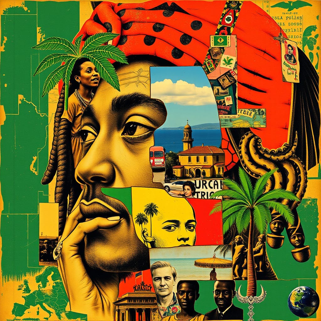 Rastafarian culture in Jamaica is a unique way of life that mixes spiritual beliefs, music, and art. It began in Jamaica in the 1930s and is all about recognizing Haile Selassie, the former king of Ethiopia, as a symbol of hope and strength for Africans around the world.